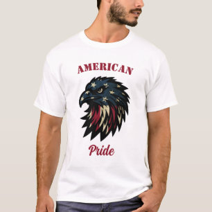 Camiseta Orgullo americano, águila azul rojo patriótica
