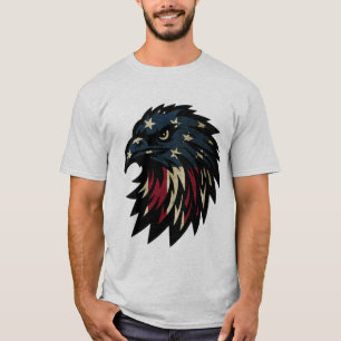 Camiseta Orgullo americano, águila azul rojo patriótica