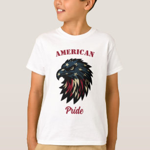 Camiseta Orgullo americano, águila azul rojo patriótica