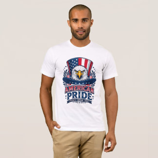 Camiseta Orgullo Americano Águila Calva Sombrero Tío Sam Pa