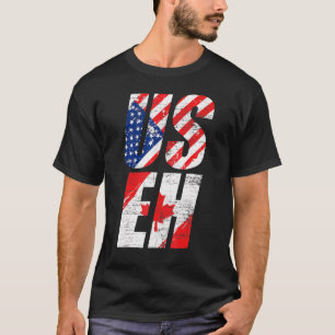 Camiseta Orgullo Americano Canadiense Maple Leaf Useh Bande