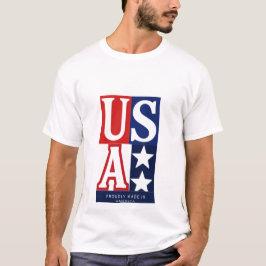 Camiseta Orgullo Americano: Gráfico Hecho con Orgullo en Am