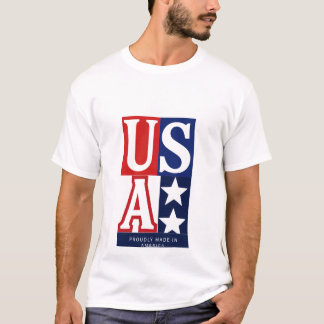 Camiseta Orgullo Americano: Gráfico Hecho con Orgullo en Am
