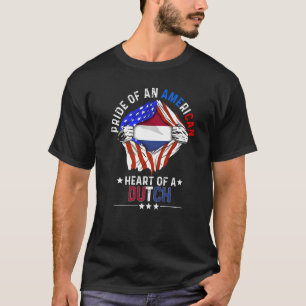 Camiseta Orgullo americano holandés de América Extranjero P