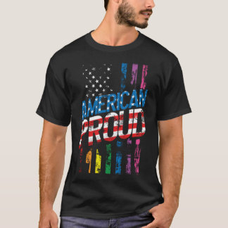 Camiseta Orgullo americano Patriota LGBT Patriota lesbiana