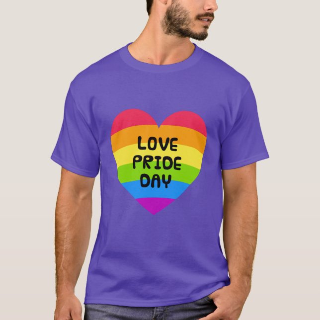 Camiseta Orgullo Amor Día Morado (Anverso)