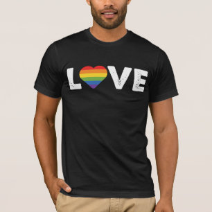 Camiseta Orgullo Amor es Amor Igualdad Gay Arcoíris LGBTQ 
