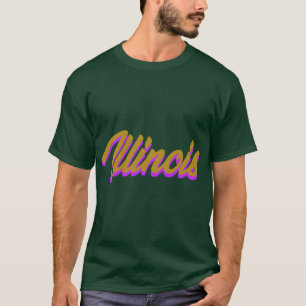 Camiseta Orgullo Amor Estado Americano Illinois IL 1