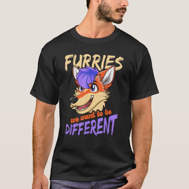 Camiseta Orgullo animal Furio Diferente Pers de Furry de co (Anverso)