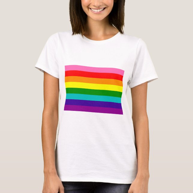Camiseta Orgullo arco iris 8 retro (Anverso)