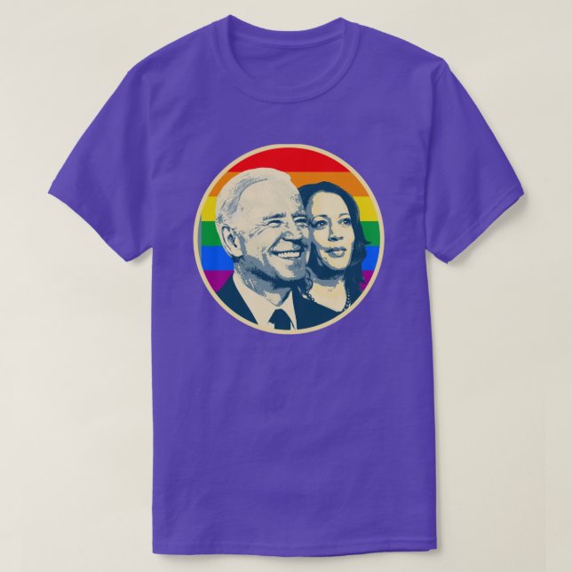 Camiseta Orgullo arcoiris Biden Harris (Diseño del anverso)