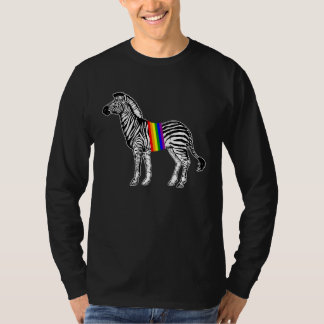 Camiseta Orgullo Arcoíris Cebra ADN Orgullo LGBT