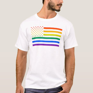 Camiseta Orgullo arcoiris gaytriótico de Estados Unidos