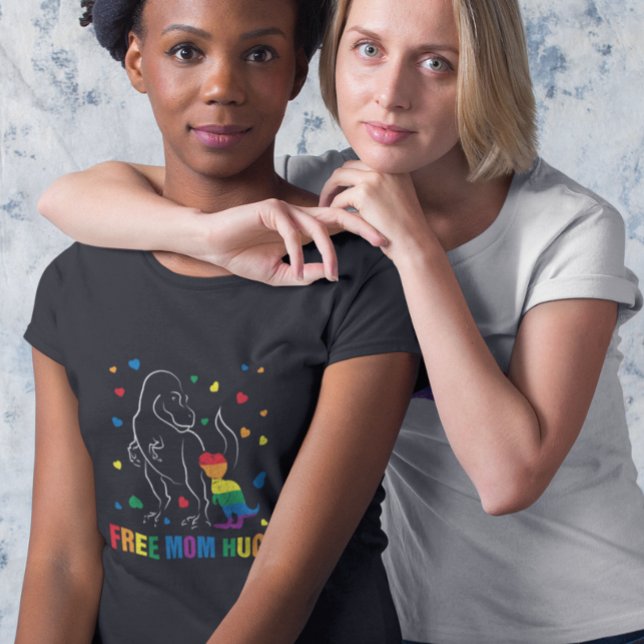 Camiseta Orgullo arcoiris Mamá libre abraza la fiesta de lo (Subido por el creador)