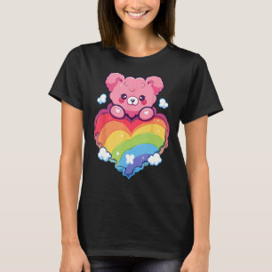 Camiseta Orgullo arcoiris Teddy Bear LGBTQ+ Gay Lesbian Que