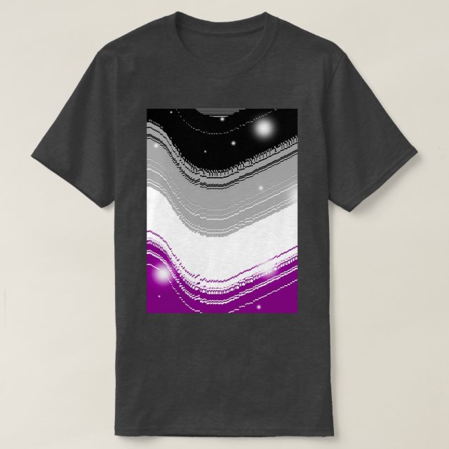 Camiseta orgullo asexual (Diseño del anverso)