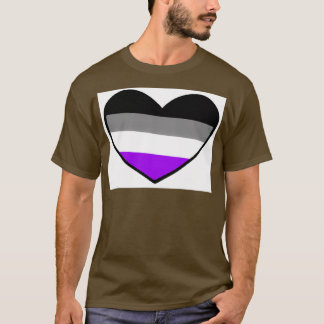 Camiseta Orgullo asexual corazón LGBT