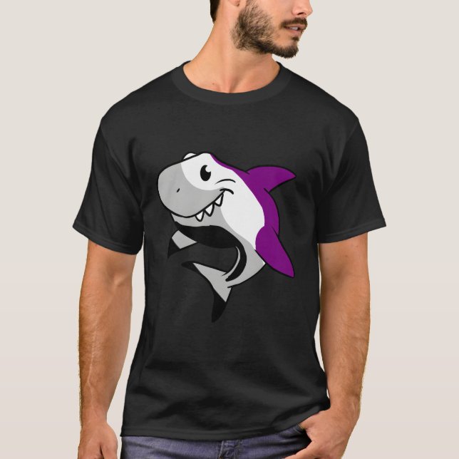 Camiseta Orgullo asexual de hielo de tiburón (Anverso)