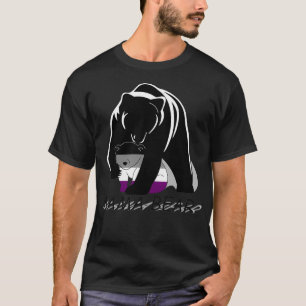 Camiseta Orgullo asexual de mamá oso