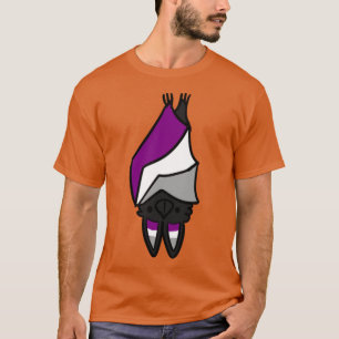 Camiseta orgullo asexual murciélago amigo