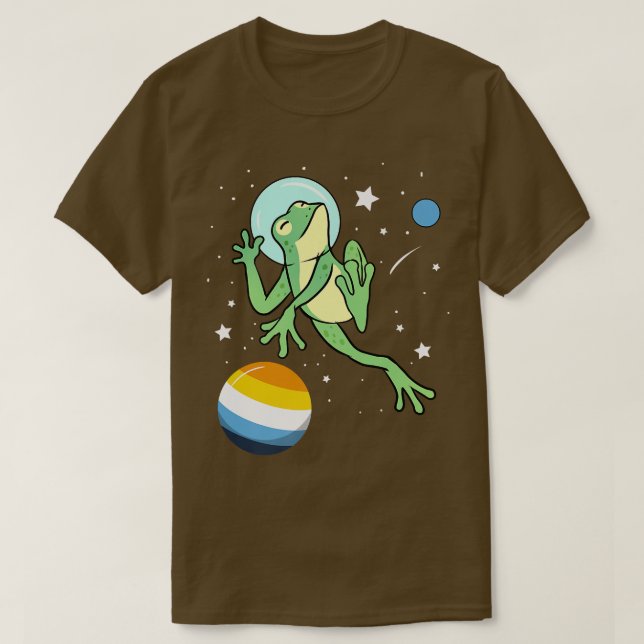 Camiseta Orgullo astronauta de rana (Diseño del anverso)