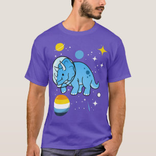 Camiseta Orgullo Astronauta de Triceratops