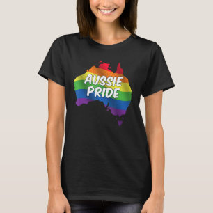 Camiseta Orgullo australiano Bandera arcoíris Orgullo Gay M