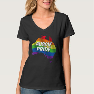 Camiseta Orgullo australiano Bandera arcoíris Orgullo Gay M