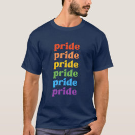 Camiseta Orgullo azul de los hombres