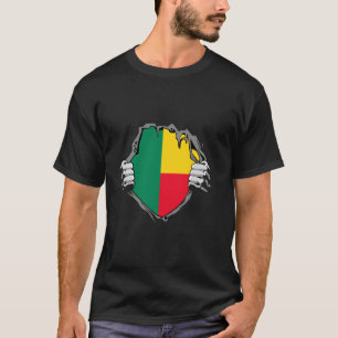 Camiseta Orgullo Beninés Cofre de Benin Bandera Beninesa Be