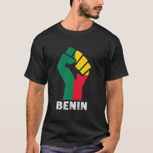 Camiseta Orgullo Beninés De Benín Bandera De Benín Puño En 