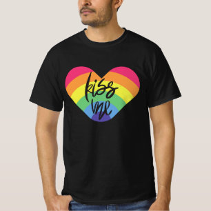 Camiseta Orgullo. Bésame. El amor es justo.