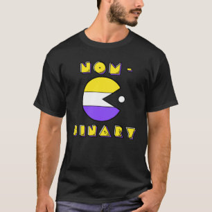 Camiseta Orgullo binario No Bandera Binario Retro Juego