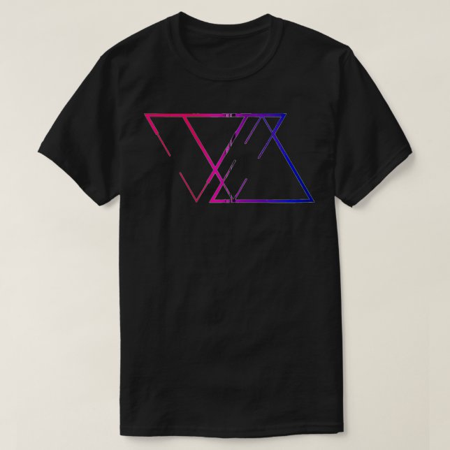 Camiseta Orgullo biseual merce bi orgullo biseual Zip (Diseño del anverso)