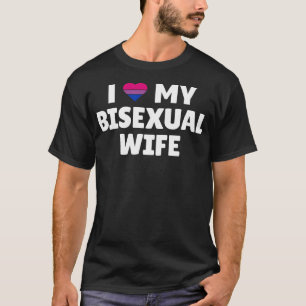 Camiseta Orgullo bisexual - Amo a mi esposa bisexual