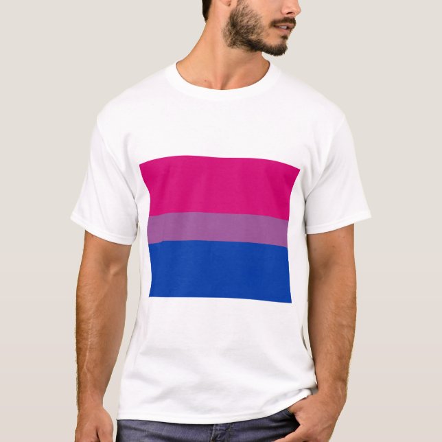 Camiseta Orgullo bisexual (Bandera Bi) (Anverso)