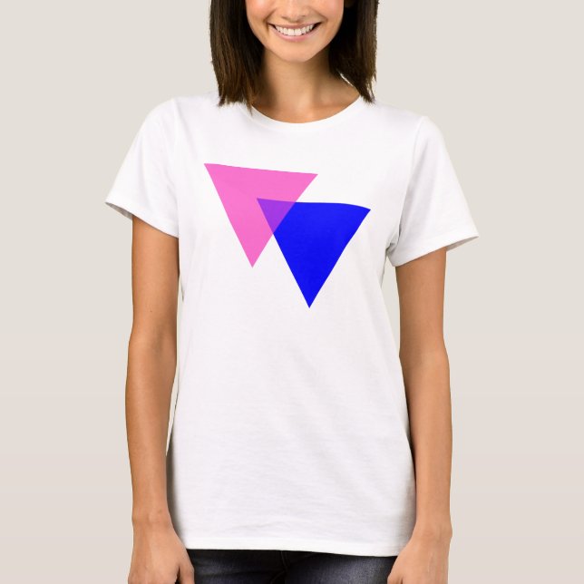 Camiseta Orgullo Bisexual Biangles (Anverso)