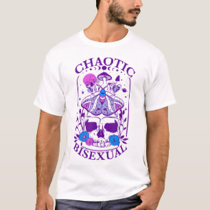 Camiseta Orgullo bisexual bisexual caótico