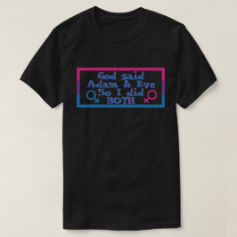 Camiseta Orgullo bisexual de Adam y Eva