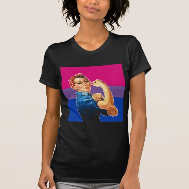 Camiseta Orgullo bisexual de la mujer (Anverso)