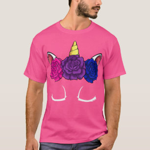 Camiseta Orgullo bisexual de unicornio LGBTQ suave y mágico