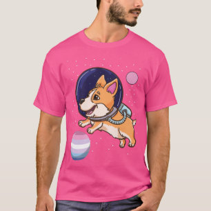 Camiseta Orgullo bisexual del astronauta de Corgi