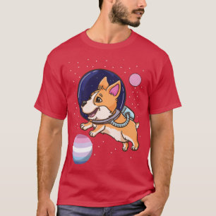 Camiseta Orgullo bisexual del astronauta de Corgi-233