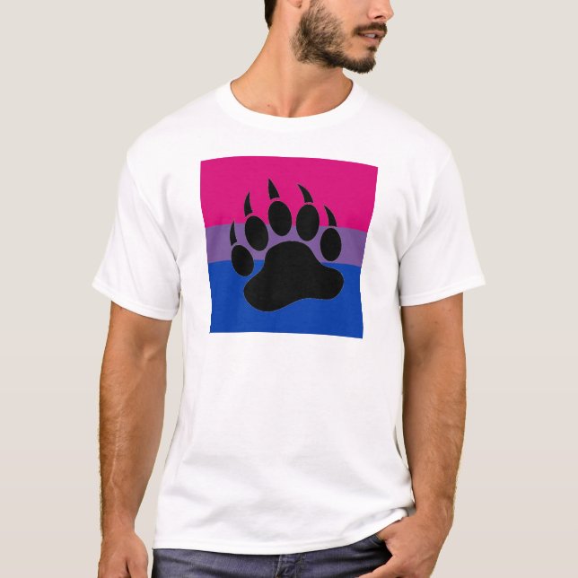 Camiseta Orgullo bisexual del oso (Anverso)