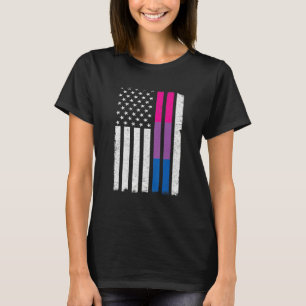 Camiseta Orgullo bisexual: El amor por la bandera estadouni