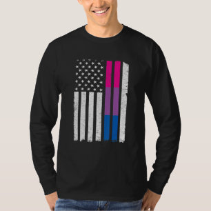 Camiseta Orgullo bisexual: El amor por la bandera estadouni