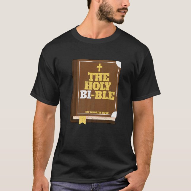 Camiseta Orgullo Bisexual Lgbt La Sagrada Biblia Queer No b (Anverso)