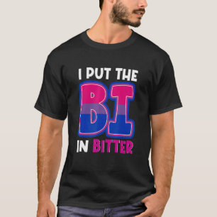 Camiseta Orgullo Bisexual Lgbt Puse El Bi En Amargo