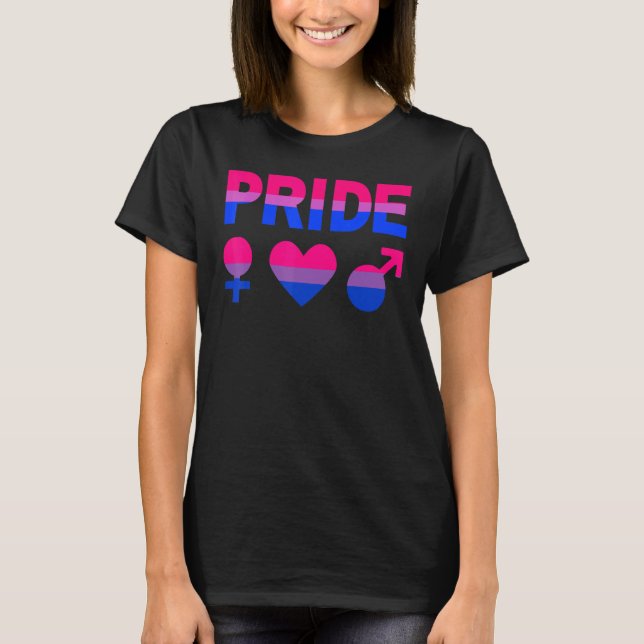 Camiseta Orgullo bisexual Lgbtqia Amor Apoyo Bi Hombres B (Anverso)