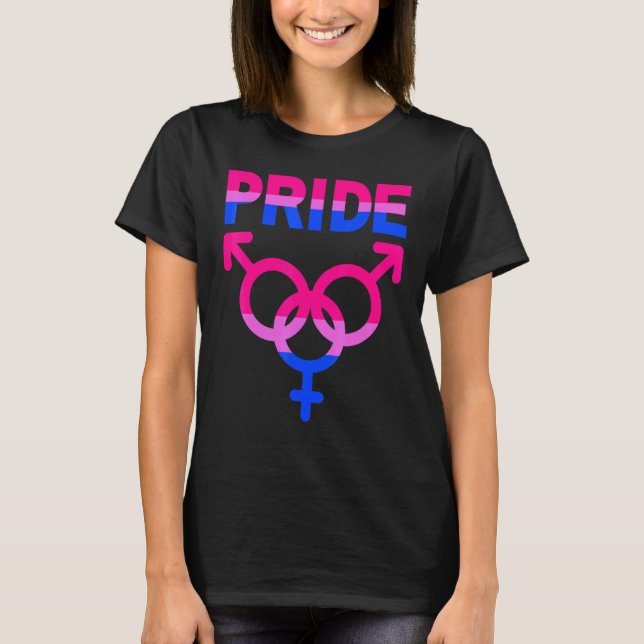 Camiseta Orgullo bisexual Lgbtqia Apoyo al amor Hombres Muj (Anverso)